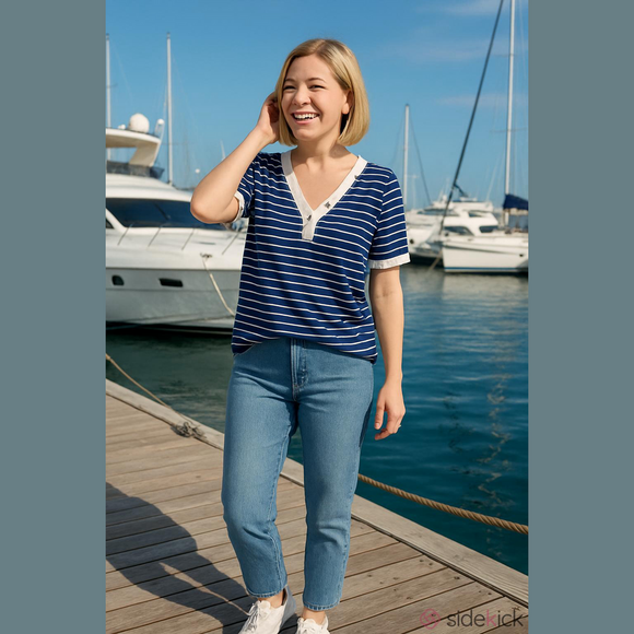 Draper James Tops - Draper James Striped Tee 1X NWOT